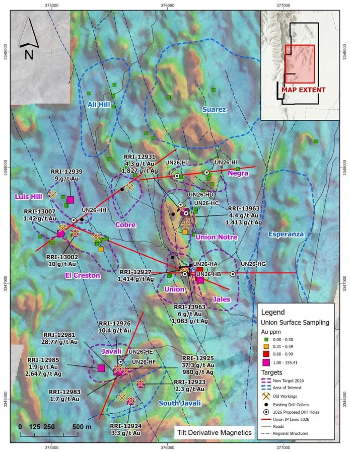 Riverside Resources et Questcorp Mining achèvent les programmes géophysiques à La Union, au Mexique