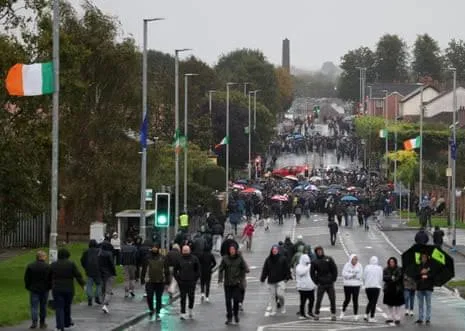 ‘Orange Order can wait for weeks,’ claims DUP leader as controversial march delayed amid huge protest