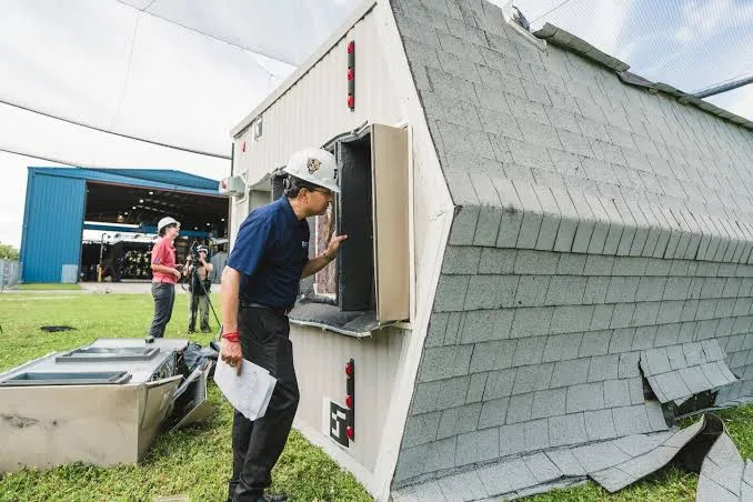 Nous avons soumis une maison mobile à des vents de 177 km/h pour savoir comment assurer la sécurité des gens