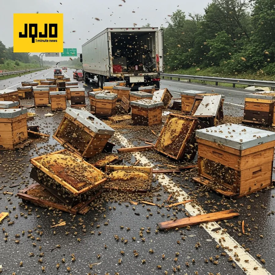 Millions of Bees Saved After Truck Crash