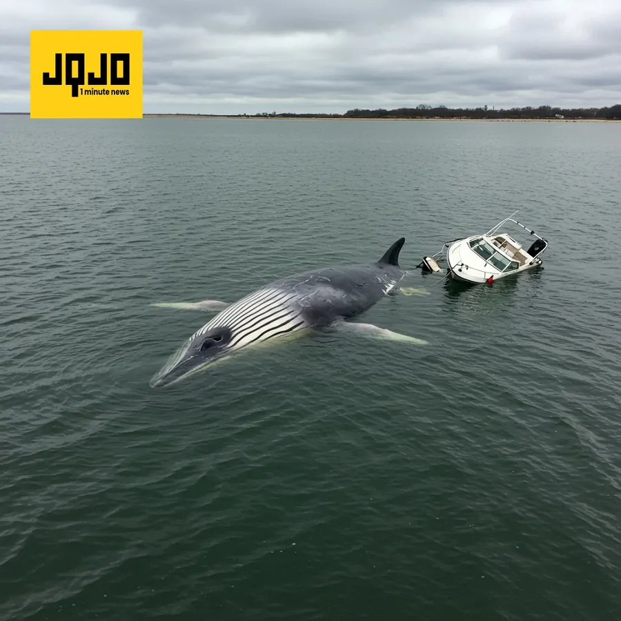 Ballena Minke muere tras colisión con embarcación en Nueva Jersey