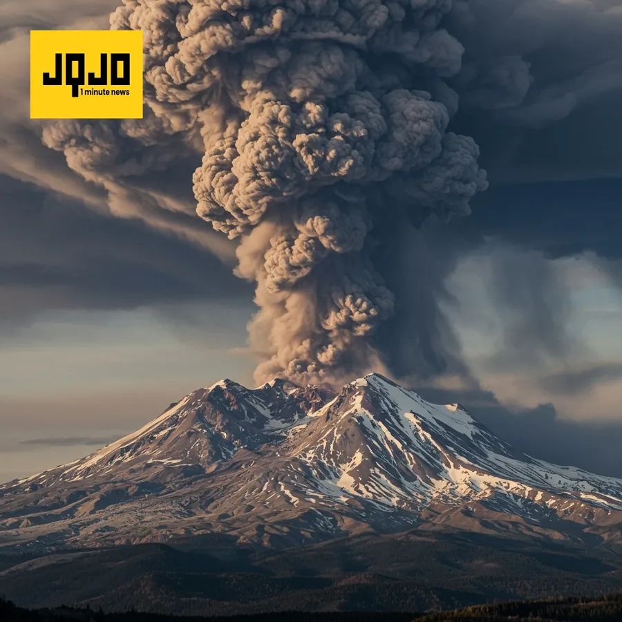 Des vents forts remettent en suspension les cendres du Mont Saint Helens