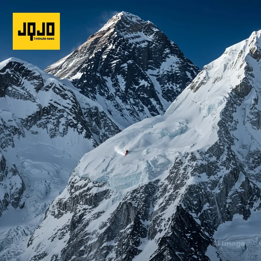 American Skier First To Ski Everest North Face